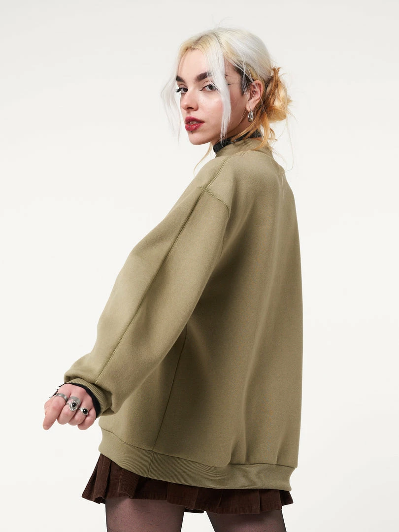 Minga London Clothing You Are Loved Flower Bouquet High Neck Sweater