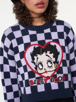 Minga London Minga X Betty Boop Check Knit Jumper Clothing