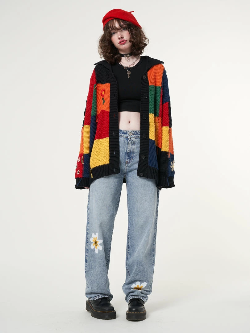 Minga London Minga X Strangervinyl Daisy Baggy Jeans Clothing