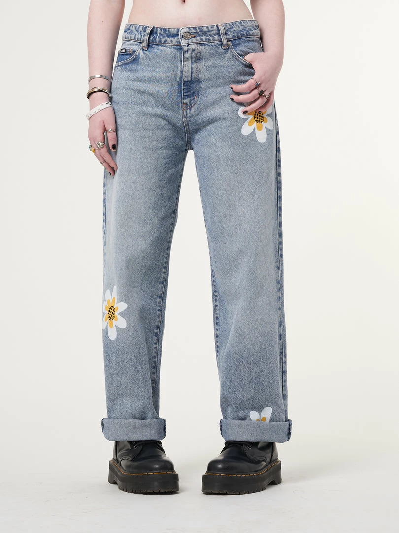 Minga London Minga X Strangervinyl Daisy Baggy Jeans Clothing