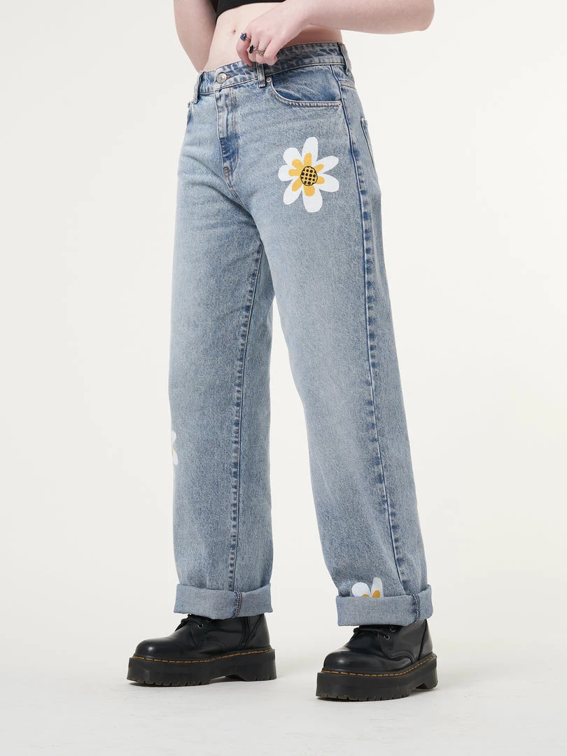 Minga London Minga X Strangervinyl Daisy Baggy Jeans Clothing