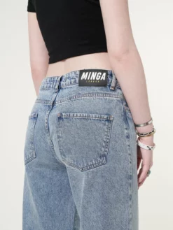 Minga London Minga X Strangervinyl Daisy Baggy Jeans Clothing