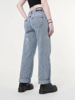 Minga London Minga X Strangervinyl Daisy Baggy Jeans Clothing