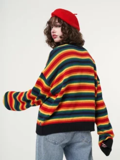 Minga London Minga X Strangervinyl Emotional Striped Knit Jumper