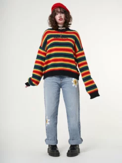 Minga London Minga X Strangervinyl Emotional Striped Knit Jumper