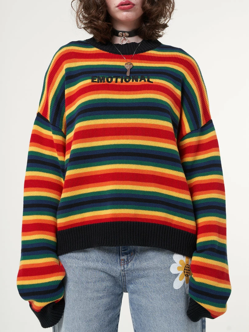 Minga London Minga X Strangervinyl Emotional Striped Knit Jumper