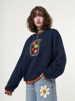 Minga London Minga X Strangervinyl Rainbow Flowers Sweater Clothing