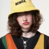Minga London Minga X Strangervinyl Yellow Corduroy Bucket Hat Clothing