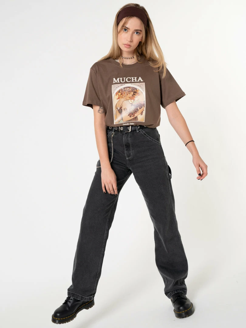 Minga London Clothing Carpenter Jeans In Washed Black