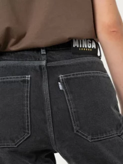 Minga London Clothing Carpenter Jeans In Washed Black