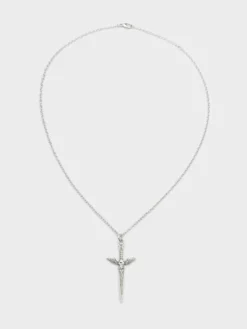 Minga London Clothing Silver Dagger Necklace & Earrings Set