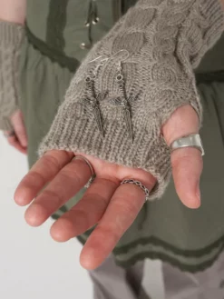 Minga London Clothing Silver Dagger Necklace & Earrings Set