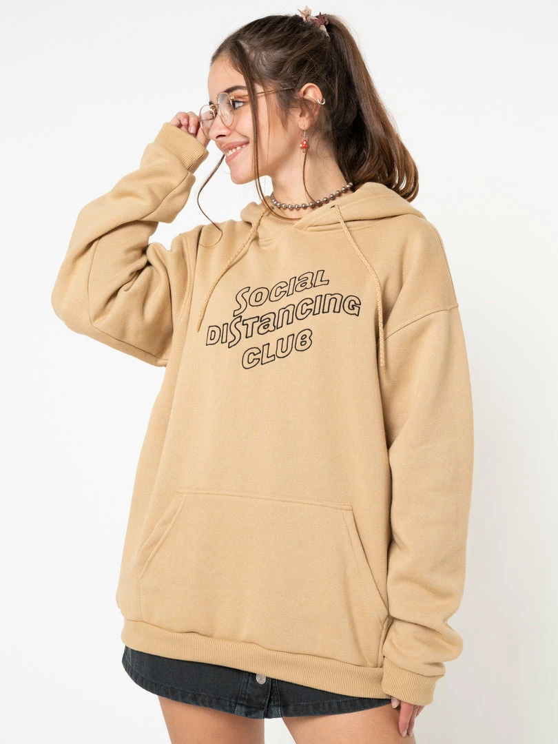 Minga London Social Distancing Club Hoodie Clothing