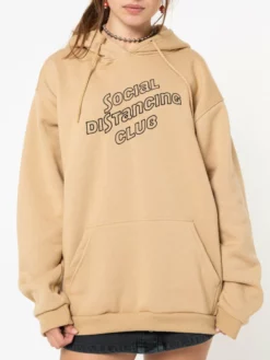 Minga London Social Distancing Club Hoodie Clothing