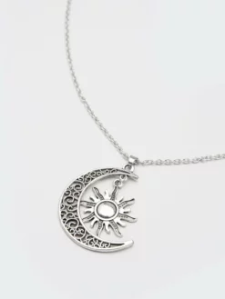 Minga London Sun & Moon Pendant Chain Necklace