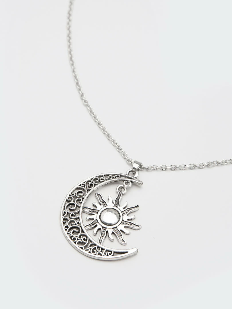 Minga London Sun & Moon Pendant Chain Necklace