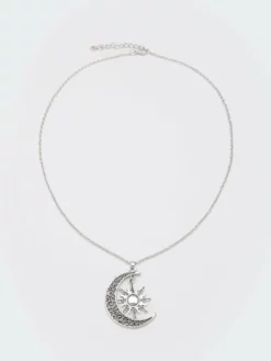 Minga London Sun & Moon Pendant Chain Necklace