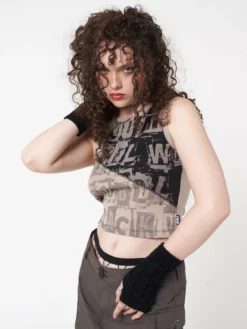 Minga London Unreal Patchwork Vest Top