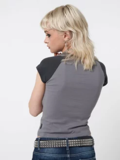 Minga London Most Wanted Winged Heart Raglan Baby Tee